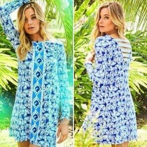 Lilly Pulitzer Ophelia Swing Dress Get Trunky VGUC Size XL